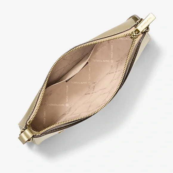 MICHAEL KORS Arden Medium Metallic Crossbody Bag
Pale Gold 
NWT - Picture 2 of 16